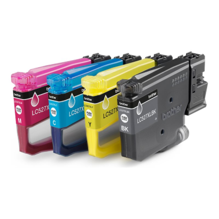 Brother LC527XLVAL High Yield Inkjet Cartridge Value Pack C/M/Y/K | Brother