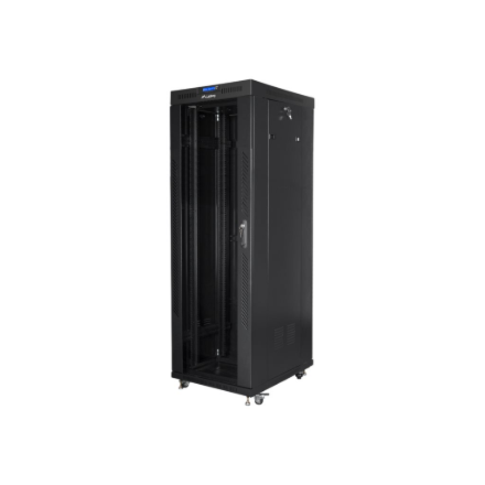 Lanberg | Rack cabinet 19" free-standing 37U/800x1000 (flat pack) with glass door, LCD | FF01-8037-12BL | Black