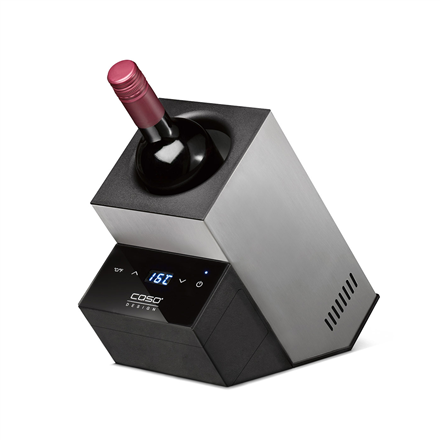 Caso | Wine Cooler | WineCase Deluxe Inox | Bottles capacity 1 | Black/Silver