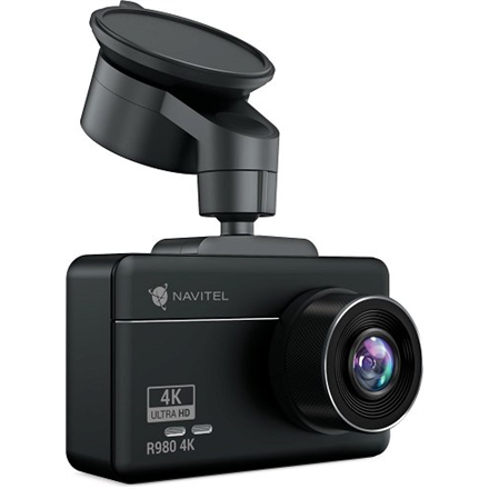 Navitel | Dashcam with Wi-Fi, GPS-informer, and digital speedometer | R980 4K | GPS (satellite) | 854 x 480 | Maps included