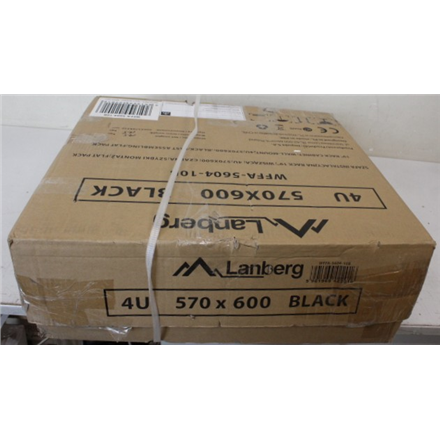 SALE OUT. Lanberg Rack cabinet 19" wall-mounted 4U 600 fast assembly (flat pack), black | SALE OUT. Lanberg Rack cabinet 19" wall-mounted 4U 600 fast assembly (flat pack) | WFFA-5604-10B | Black | DAMAGED PACKAGING, U...