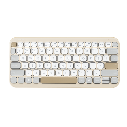 Asus Marshmallow KW100 | Keyboard | Wireless | US International | Oat Milk