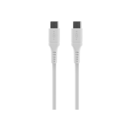 FIXED Liquid Silicone Cable USB-C/USB-C, 0,5m, 60W, White | Fixed