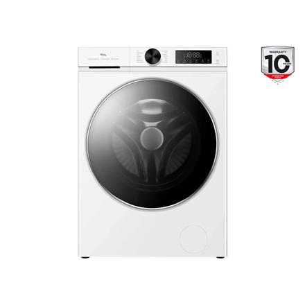 TCL | Washing machine | FP0944WA0 | Energy efficiency class A | Front loading | Washing capacity 9 kg | 1400 RPM | Depth 56 cm | Width 60 cm | Display | LED | Steam function | White