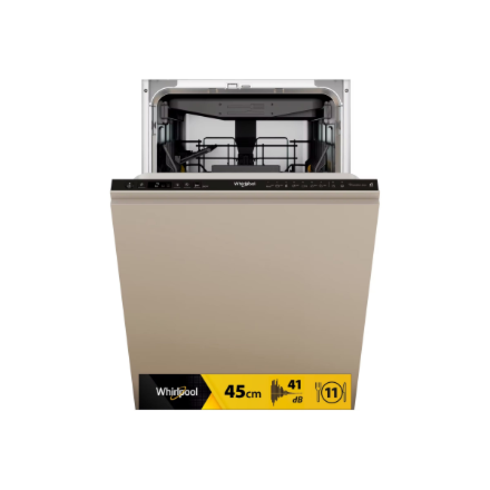 Whirlpool Dishwasher | WH6IC11BS7LA0 | Built-in | Width 44.8 cm | Number of place settings 11 | Number of programs 9 | Energy efficiency class C | Display | Black