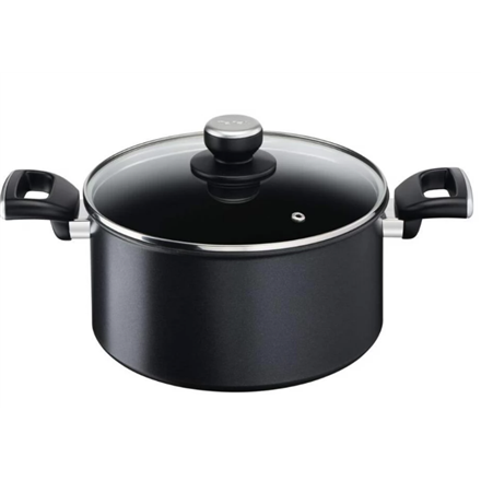 TEFAL | Unlimited Stewpot | G2554672 | 5 L | Aluminum | Dishwasher proof | Lid included | Black