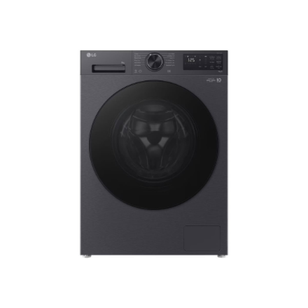 LG | Washing machine | F2X50S9TBB | Energy efficiency class A | Front loading | Washing capacity 9 kg | 1200 RPM | Depth 48 cm | Width 60 cm | Display | LED | Steam function | Direct drive | Wi-Fi | Matte Black