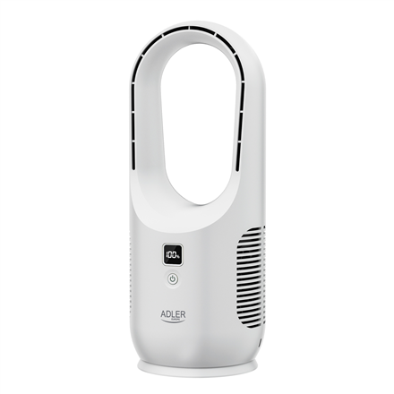 Adler Bladeless Rechargeable Fan | AD 7343 | Desk Fan | Diameter 14 cm | Number of speeds 3 | White