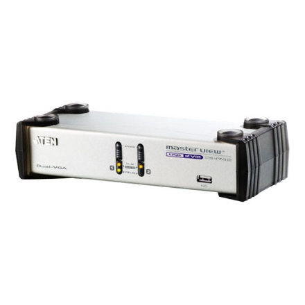 Aten | 2-Port USB VGA Dual Display/Audio KVMP Switch | CS1742C