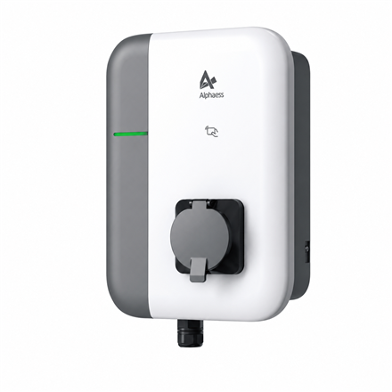 AlphaESS | SMILE-G3-EVCT11 | Three Phase EV Charger | 11 kW | No cable | White/Grey
