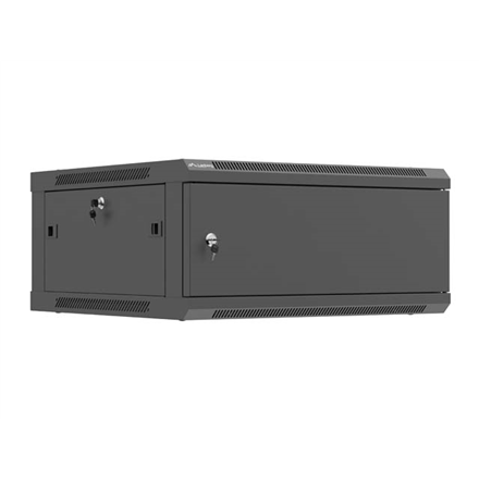 Lanberg Wall mounted installation cabinet 19" 4U 600X600 | WF01-6604-00B | Black