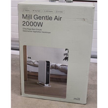 SALE OUT. | Mill | Heater | AB-H2000DN | Oil Filled Radiator | 2000 W W | Number of power levels 3 | Suitable for rooms up to 24-34 m³ | White | DAMAGED PACKAGING, USED, INCOMPLETE SET | 230 V V