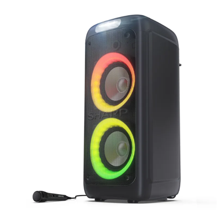 Sharp PS-949 Party Speaker with Built-in Battery | Sharp | Party Speaker | PS-949 XParty Street Beat | 132 W | Waterproof | Bluetooth | Wireless connection | Portable | Black