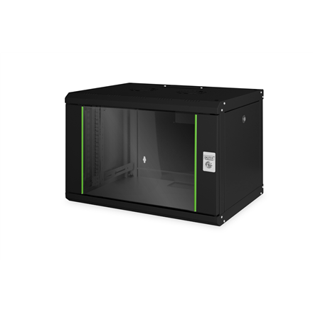 Digitus | Wall Mounting Cabinet | DN-19 07-U-SW | IP protection class: IP20; Front door: Glass door, single opening; Cabinet type: Wall mounting cabinet; Equipment mounting depth min.-max.: 305-370 mm; Load capacity:...