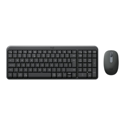 Logitech MK250 | Keyboard and Mouse Set | Wireless | Mouse included | Batteries included | Bluetooth | US International | Graphite