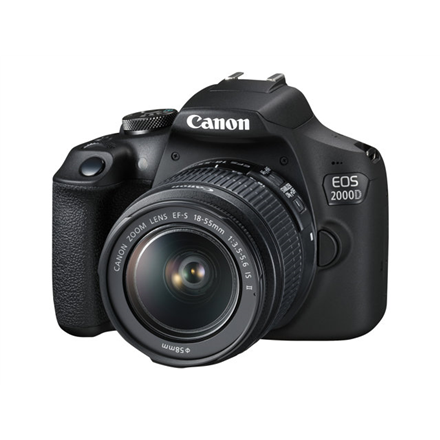 Canon | EOS 2000D 18-55 IS + LP-E10 EU26 | SLR camera | Megapixel 24.1 MP | Optical zoom 3 x | Image stabilizer | ISO sensitivity (max) 12800 | Display diagonal 3.0 " | Wi-Fi | Automatic, manual | Frame rate 30 fps |...