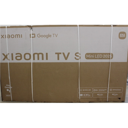 SALE OUT. Xiaomi TV S Mini 2025 75" (3840 x 2160) | Xiaomi TV | S Mini LED 2025 | 75 | Smart TV | Google TV | UHD | Black | DAMAGED PACKAGING | 32 GB