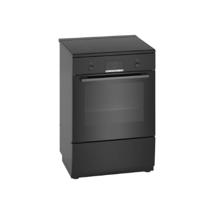 Bosch | Cooker | HLN39A060U | Hob type Induction | Oven type Electric | Black | Width 60 cm | Depth 60 cm | Grilling | Red LED | Energy efficiency class A | 66 L