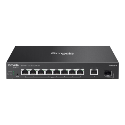 TP-Link ES210XPP-M2 Omada 8-Port 2.5G + 2-Port 10G Easy Managed Switch with 8-Port PoE++ | TP-LINK