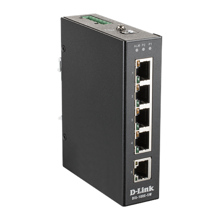 D-Link | Industrial Fast Ethernet Switch | DIS-100E-5W | Unmanaged | Wall mountable | 60 month(s)