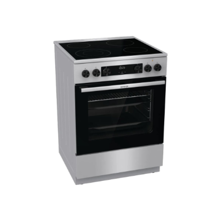 Gorenje GECS6C70XC | Cooker | Hob type Ceramic | Oven type Electric | Stainless steel | Width 60 cm | Depth 60 cm | Grilling | Energy efficiency class A | 71 L