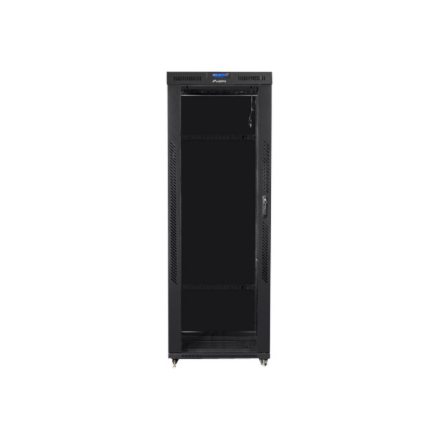 Lanberg | Rack cabinet 19" free-standing 42U/800x800 (flat pack) with glass door, LCD | FF01-8842-12BL | Black