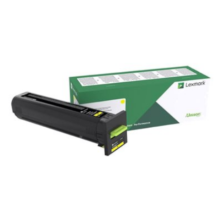 Lexmark CX825, 860 Yellow Return Programme 22K Toner Cartridge | Lexmark 82K2XY0 | Lexmark - Extra High Yield - yellow - original - toner cartridge - LCCP, LRP | Toner cartridge | Yellow