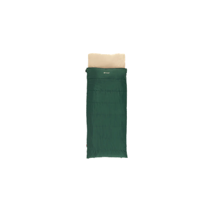 Outwell Contour Prime Green | Sleeping Bag | 220 x 85 cm | Temperature -13 to 16 °C | Right Zipper