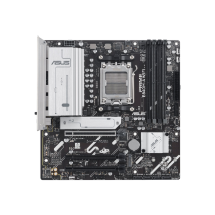 Asus PRIME B840M-A WIFI | Processor family AMD | Processor socket AM5 | DDR5 SDRAM | Supported hard disk drive interfaces SATA, M.2 | Number of SATA connectors 4