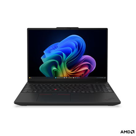 Lenovo ThinkPad T16 G5 AMD | Black | 16 " | IPS | WUXGA | 1920 x 1200 pixels | Anti-glare | AMD Ryzen 5 PRO | 215 | 16 GB | SODIMM DDR5 | Solid-state drive capacity 512 GB | AMD Radeon 740M Graphics | Windows 11 Pro |...