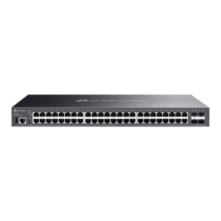 TP-LINK SG5452X Omada 48-Port Gigabit Stackable Lite L3 Managed Switch with 4× 10G Slots | TP-LINK