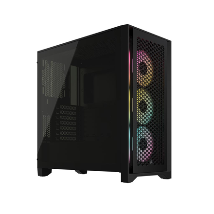 Corsair | Tempered Glass PC Case | iCUE 4000D RGB AIRFLOW | Side window | Mid-Tower | Black
