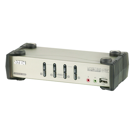 Aten | 4-Port PS/2-USB VGA/Audio KVMP Switch with OSD | CS1734B