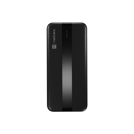 Natec Power Bank | Trevi Slim Q V2 | 10000 mAh | Black
