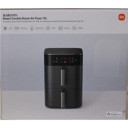 SALE OUT. Xiaomi Dual Zone Air Fryer 12L EU | Xiaomi Smart Double Stack Air Fryer 12L | Power 2800 W | Capacity 12 L | Black | DAMAGED PACKAGING AND ITEM BODY (TOP) | 24 month(s)
