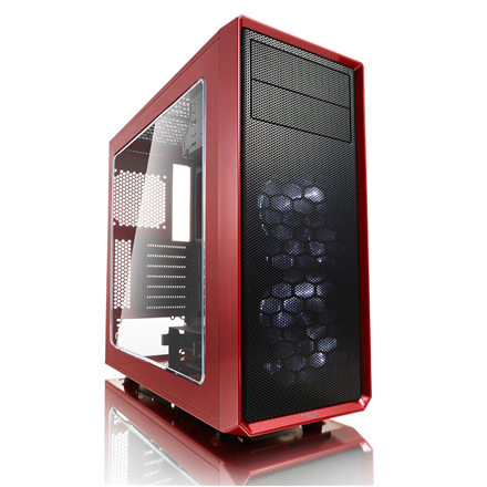 Fractal Design | Focus G | FD-CA-FOCUS-RD-W | Side window | Left side panel - Tempered Glass | ATX | ATX | Red