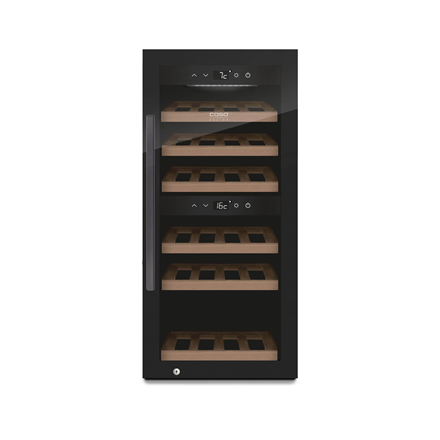 Caso | Smart Wine Cooler | WineExclusive 24 | Energy efficiency class G | Showcase | Bottles capacity 24 bottles | Cooling type Compressor technology | Black
