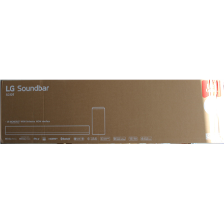 SALE OUT. LG Soundbar SG10TY for TV with Dolby Atmos 3.1 Channel | LG | Soundbar Sound System with Dolby Atmos and 3.1 Channels | SG10TY | DAMAGED PACKAGING | Bluetooth