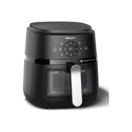 Philips Airfryer | NA221/00 2000 series | Power 1500 W | Capacity 4.2 L | Rapid Air technology | Black/Silver