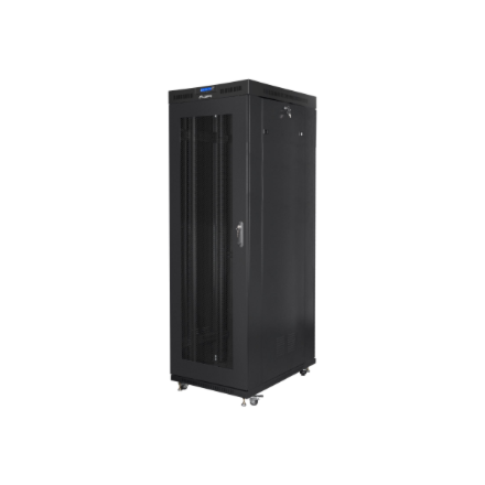 Lanberg | Rack cabinet 19" free-standing 37U/800x1000 (flat pack) with glass door lCD V2 | FF01-8037-23BL | Black