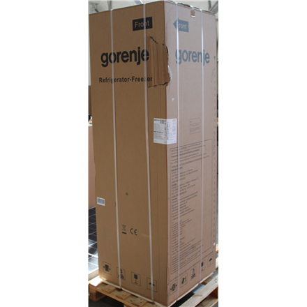 Gorenje Refrigerator | N619EAXL4 | Energy efficiency class E | Free standing | Combi | Height 186 cm | No Frost system | Fridge net capacity 207 L | Freezer net capacity 97 L | Display | 39 dB | Grey | DAMAGED PACKAGI...