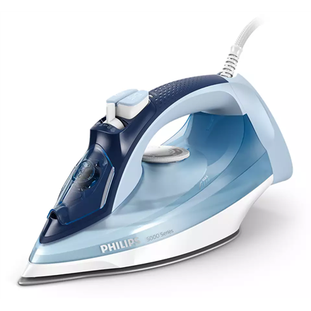 Philips | Iron | DST5030/20 | Steam Iron | 2400 W | Water tank capacity 320 ml | Continuous steam 45 g/min | Steam boost performance 180 g/min | Blue/White