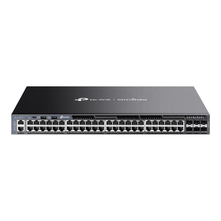TP-LINK SG6654X Omada 48-Port Gigabit Stackable L3 Managed Switch with 6 10G Slots | TP-LINK