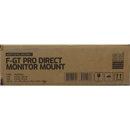 SALE OUT. Next Level F-GT Pro Direct Monitor Mount | Next Level Racing F-GT Pro Direct Monitor Mount | 27-57 " | Maximum weight (capacity) 50 kg | SCRATCHED, DAMAGED PAINT AND MANUAL, MOUNTING MARKS, MISSING SCREWS AN...