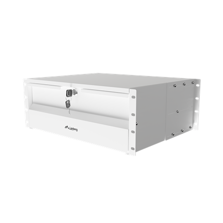Lanberg AK-2004-S | 19" Drawer 4U, max load capacity up to 90 kg, 4 point assembly | 48.26 x 36 x 17.6 cm | Gray