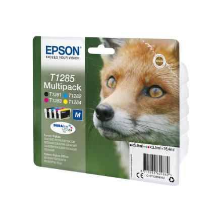 Epson T1285 Mpack | Ink Cartridge | Black, cyan, magenta, yellow