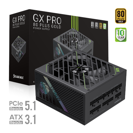 Gamemax PSU | GX PRO 1250G | 1250 W | Gold | Full Modular