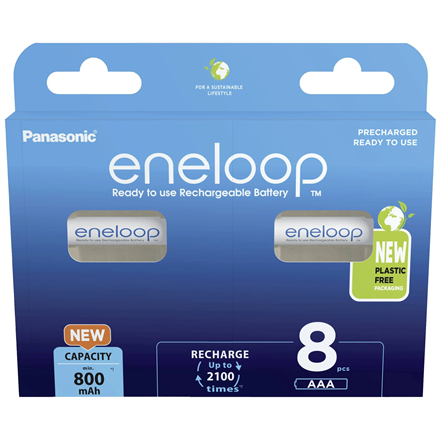 Panasonic | Rechargeable Batteries | ENELOOP BK-4MCDE/8BE | AAA | 800 mAh | 8 pc(s)