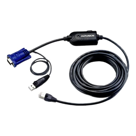 Aten USB VGA KVM Adapter (5M Cable) | Aten | USB VGA KVM Adapter | KA7970-AX | 1 x RJ-45 Male with 4.5m Cat 5, 1 x USB Type A Male, 1 x HDB-15 Male