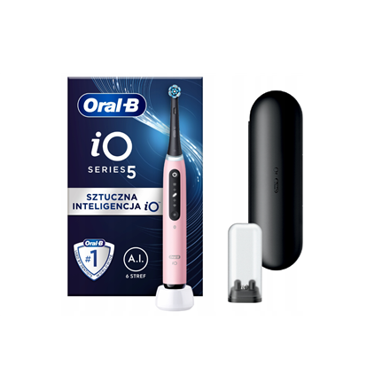 Oral-B Electric Toothbrush | iO5 Series | Rechargeable | For adults | Number of brush heads included 1 | Number of teeth brushing modes 5 | Pink